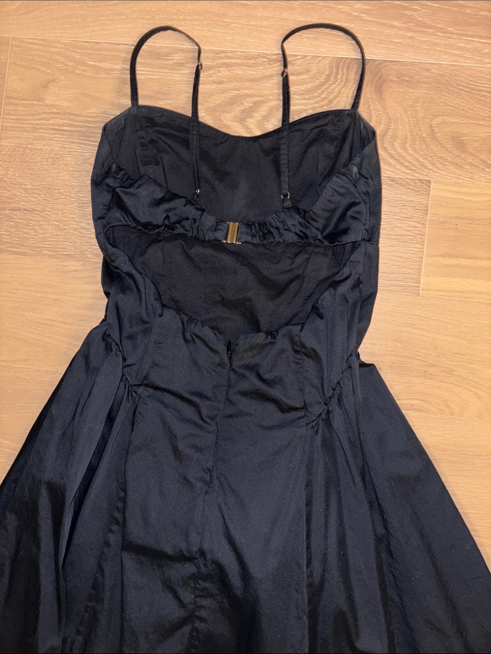 Abercrombie & Fitch Black Dipped Waist Sweetheart Maxi Dress Small - Picture 6 of 6